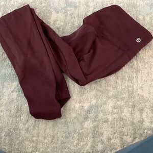 Lululemon Burgundy Leggings